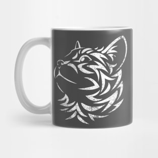 Cat Tribal Tattoo Portrait Mug